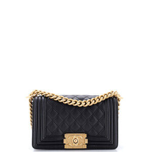 Chanel Small Boy Flap Bag Quilted Lambskin